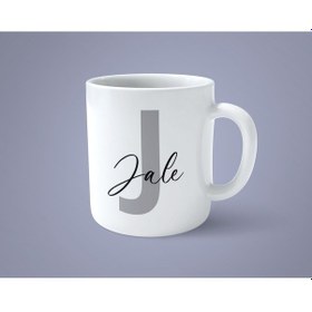 Resim Kişiye Özel J Harfi İsimli Baskılı Kupa Bardak 