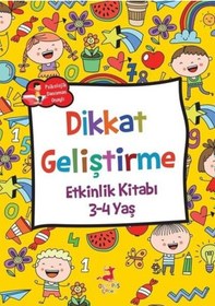 Resim Dikkat Geliştirme Etkinlik Kitabı 3 - 4 Yaş- Olimpos Çocuk 