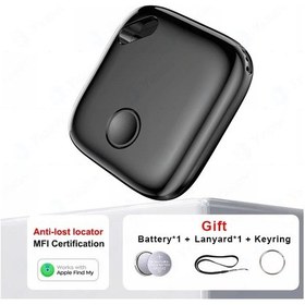 Resim Akıllı Takip Cihazı Airtag Mini Gps Bulucu Anti Kayıp Alarm Kablosuz Bulucu Black 1-pack 