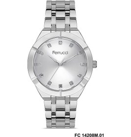 Resim Frc.ft.1.208 Ferucci Çelik Kordon 30 Mt Suya Dayanıklı Yeni Sezon Şık Tasarım Kadın Kol Saati 