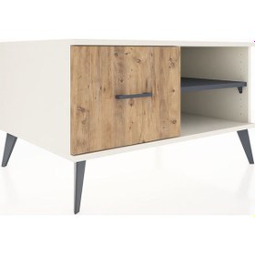 Resim Kronos Şifonyer Tek Raflı Tek Çekmeceli 88x59x48 Aytaşı-antrasit/çam Antrasit/çam 