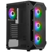 Resim GAMDIAS AURA GC1, 500W, Tempered Glass, Mesh, ARGB, Micro ATX GAMING KASA 