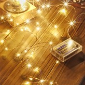 Resim 1m/ 2m/ 3m/ 5m/ 10m Pil Kutusu Garland LED Ev Dekorasyonu Parti Işıklı Peri Süsü Düğün ve Eğlence Aydınlatması 