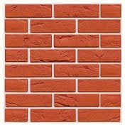 Resim 10 Adet Gerçekçi Kırmızı Tuğla Sahte Taş Duvar Panelleri, Kendinden Yapışkanlı & Su Geçirmez 3D Fayans Stickerları, Mutfak & Banyo Dekoru İçin Kolay Kurulum, Dayanıklı Plastik, Kare, Yatay Yönlendirme, Banyo Duvar Stickerları 