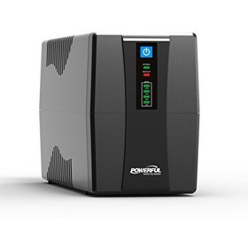 Resim Powerful SLE-850 850VA (800VA) 480W Line Interactive UPS Kesintisiz Güç Kaynağı 