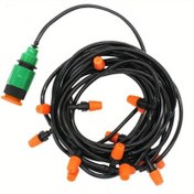 Resim 20m Taşınabilir Mikro Damlama Sulama Sistemi Ayarlanabilir Akış Vanası ile - Otomatik Bahçe Sulama Kiti, PVC Malzeme, Elektrik Gerektirmez, Verimli Dış Mekan Bitki Bakımı için İdeal, Dış Mekan Sulama|Ayarlanabilir Püskürtücü|Dayanıklı Nozul Tasarımı, Sulama Damlama Sistemi Kiti 