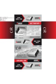 Resim CPR YENİ NESİL MONO ANFİ 1x600rms Bass KONTROL HEDİYE Cpr-600.1d 