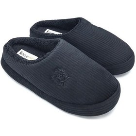 Resim Shoemio Bogart Siyah Erkek Ev Terliği Siyah 