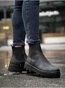 Resim Knack Yüksek Taban Chelsea Bot 113 Siyah (Siyah Taban) 