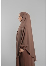Resim Hürrem Bone Taba Pratik Hazır Geçmeli Tesettür Eşarp Krep Bağcıklı Sufle Hijab 2313 33 