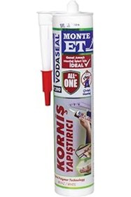 Resim NZM TİCARET Vodaseal 8682340870196 Monte Et Hybrid Polymer Yapıştırıcı Kartuş Beyaz, 260 Ml 