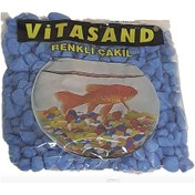 Resim Vitasand Akvaryum Ve Fanus Çakıl Taşı 350 G Mavi Renk 