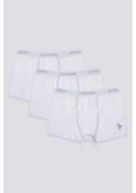 Resim U.s. Polo Assn. Erkek Çocuk Beyaz Boxer Beyaz 