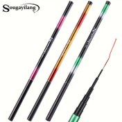 Resim Sougayilang 2.7M/3.6M/4.5M/5.4M Taşınabilir Offshore Surf Balıkçılık Çubuğu, Ultra Hafif, Teleskopik, Dayanıklı, Orta Güç Düzeyi, Orta Eylem, Cam Elyaf, Sarı, 30-70cm Katlanabilir Uzunluklu Evrensel Kullanım İçin, Noel, Sevgililer Günü, Yeni Yıl, Şükran Günü 