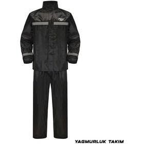 Resim Motosiklet Ve Bisiklet Lüx Yağmurluk Takım Üst Ve Alt 1.kalite Astarlı Motor Kurye Yağmurluğu 