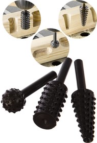 Resim Saatistan 3 Parça Raspalama ve Törpü Seti, Matkap Ucuna Takılır, CE121 