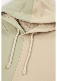 Resim Panço Erkek Çocuk Kontrast Parçalı Kapüşonlu Sweatshirt 2421bk08009-4701 001 Bej 