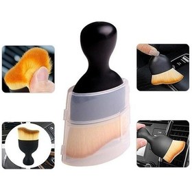 Resim Novahub Jms Araba İç Temizleme Fırçası Wcar Detaylandırma Yumuşak Kıllar Araba İçin Temizleme Araçları Siyah 