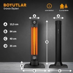 Resim Storemax Mirkraft Elektrikli Isıtıcılar (MR-ST-3452-BL) 