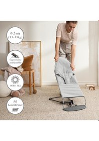 Resim Babybjörn 2'li Set Bliss Ana Kucağı Woven Melange & Kanguru Mini 3d Jersey Light Grey 