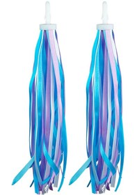 Resim Suntek Çocuk Bisikleti Flamalar Bisiklet Gidon Mavi-beyaz-mor Mavi Beyaz Mor Çok Renkli 