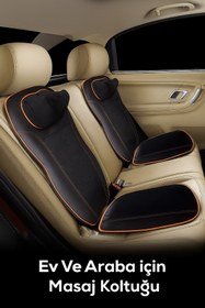 Resim electroawm Araba Ev Ofis Için Lüks Masaj Koltuğu Bel ve Sırt Ağrısına Son Gün Boyu Konfor 