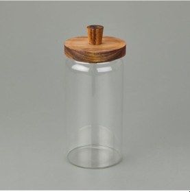 Resim Mien Akasya Kapaklı Kavanoz - Kahverengi / Şeffaf - 950 Ml Kahverengi / Şeffaf 