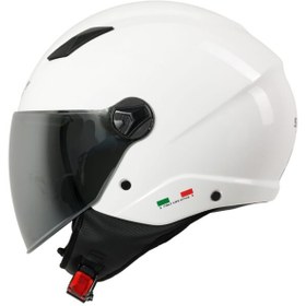 Resim SWAY 765 Gloss White Güneş Vizörlü Kask 