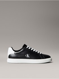 Resim Calvin Klein Leather Signature Logo Trainers 