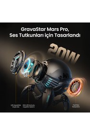 Resim Gravastar Mars Pro 20W Bluetooth Hoparlör, Taşınabilir Stereo Ses Bombası, RGB Işıklı, 2 Adet, S 