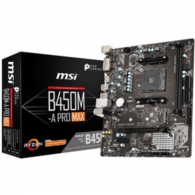 Resim MSI B450M-A Pro Max AMD A450 AM4 DDR4 4133 MHz Masaüstü Anakart 