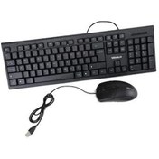 Resim USB Kablolu Q-TR Klavye Mouse Seti 150 cm. Kablo - 800 DPI 