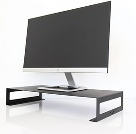 Resim Hanwood Metal Monitör Standı - Siyah - Monitör Yükseltici - Laptop Standı - Organizer - SMS1BL 