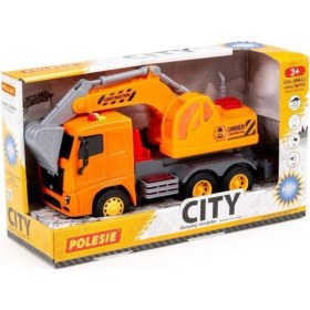 Resim Polesie İş Makinaları Serisi - Sesli Işıklı - Excavator Sarı 