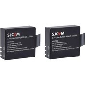 Resim Sjcam 4000 5000 M10 3.7v 900 Mah 2li Batarya Pil Seti 