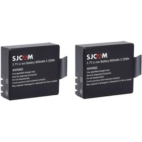 Resim Sjcam 4000 5000 M10 3.7v 900 Mah 2li Batarya Pil Seti 