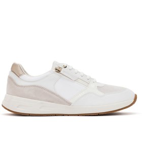 Resim Geox Kadın Beyaz Bulmya Bağcıklı Deri Sneaker D36nqb05422c1002 