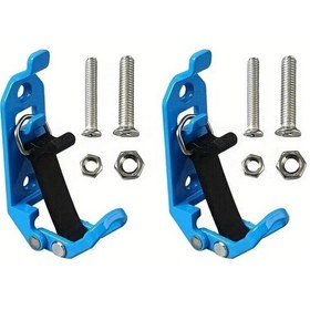 Resim Elmpaly Mavi 2li Sert Kullanım Çabuk Açılır Kürek Ve Balta Tutucu Kauçuk Klips Mavi 