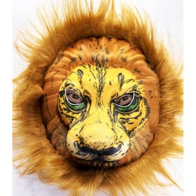 Resim Peluş Aslan Maskesi Kahverengi Yeleli Mega Peluş 33 No 