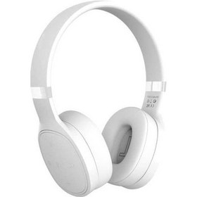 Resim Treasures İphone Samsung Xiaomi Huawei Katlanabilir Kulaklık Mkxnwv İçin Silikon Kulaklık, Bluetooth 5.0, 40mm Subwoofer, Dayanıklı, Beyaz 