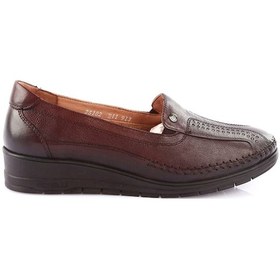 Resim Forelli 25182 Kadın Silver Taşlı Hallux Valgus Yapılı Memory Foam Casual Ayakkabı 25182-27-R0685 Kahverengi 