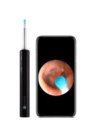 Resim Ayt Bebird T5 5 Mp Kamera 3.5mm Lens Şarjlı Wifi Görüntülü Kulak Temizleyici Siyah Renk Endoskopik Kulak Temizleyici 