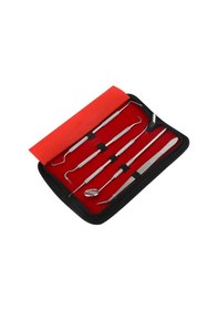 Resim 5x Profesyonel Paslanmaz Çelik Diş Hekimi Aletleri Diş Hijyeni Temizleme Seti 