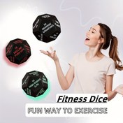Resim 12 Yüzlü Bir Zımba, Fitness Topu, Evde Egzersizler, Egzersizler, Aerobik Aktiviteler, Yoga Topu, 12 Yüzlü Eğlenceli Spor Topu, Spor Salonu Eğlencesi İçin Uygun, Fitness ve Egzersiz Sınıfları İçin İdeal, Noel ve Yeni Yıl Hediyeleri. 