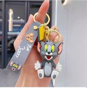 Resim Tom & Jerry Slikon Lüx Premium Anahtarlık 3d Hediyelik Eşya 1 Adet 