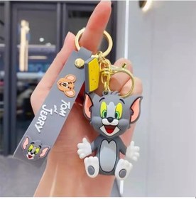 Resim Tom & Jerry Slikon Lüx Premium Anahtarlık 3d Hediyelik Eşya 1 Adet 