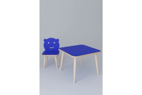 Resim Remaks Buğlem Yaz Sil Yüzey Çocuk Masa Sandalye Takımı 1 Aktivite Oyun Masası 1 Sandalye - Mavi 
