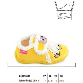 Resim Gezer Kışlık Cırtlı Ayarlanabilir Rahat İç Taban Kız Çocuk Panduf Ayakkabı Ga2kpm.03366.00.t00.b43 Sarı 