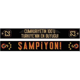 Resim Galatasaray Lisanslı 23. Şampiyonluk Şal Atkı 