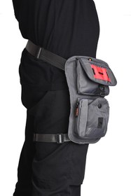 Resim ÇÇS ÇÇS 31281 Motorcu Bacak Ve Bel Çantası – Su Geçirmez, Çok Gözlü, Ayarlanabilir Askılı gri 